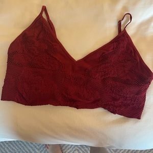 Free people bralette, deep red